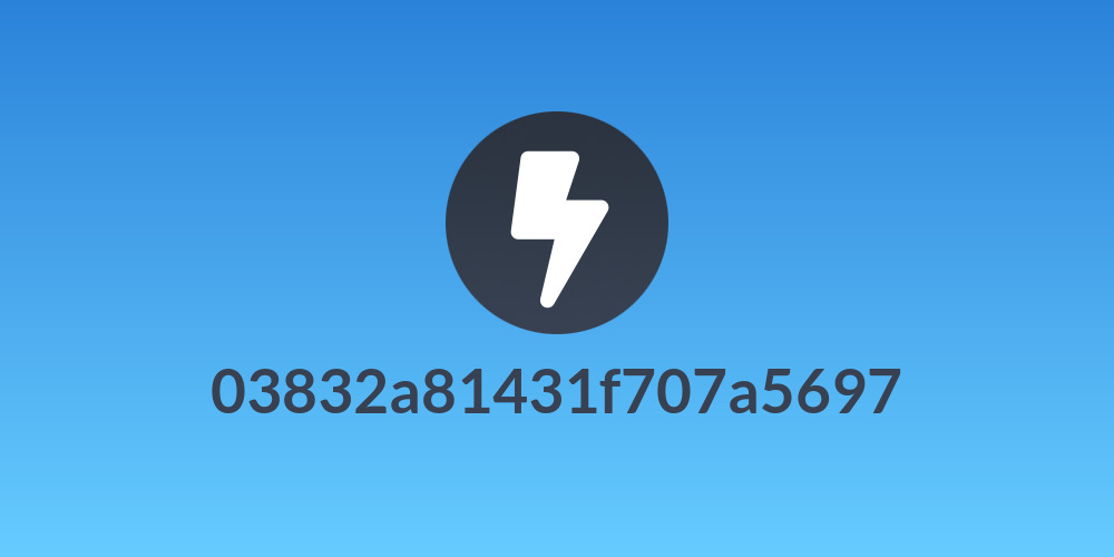 03832a81431f707a5697