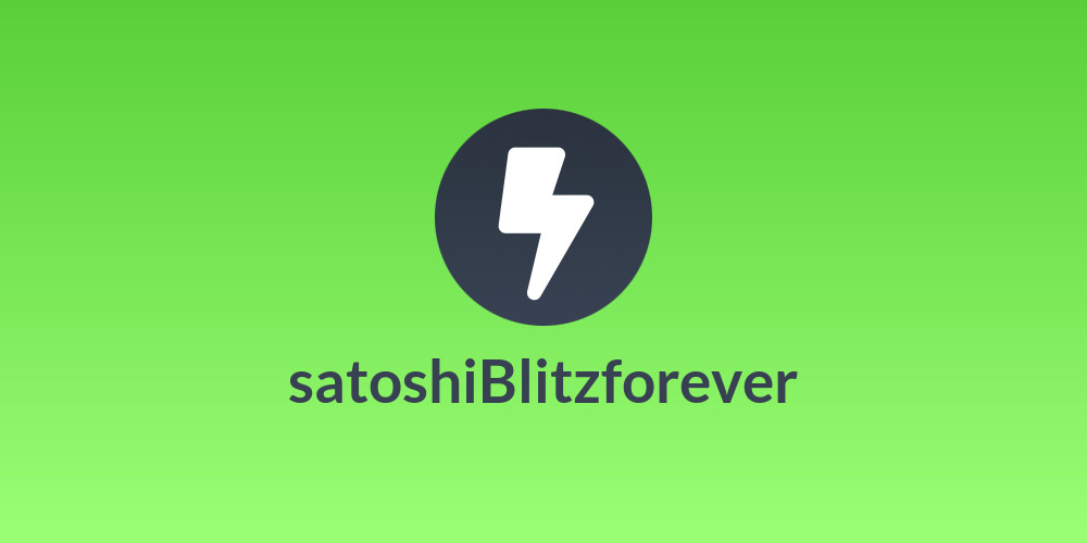 satoshiBlitzforever