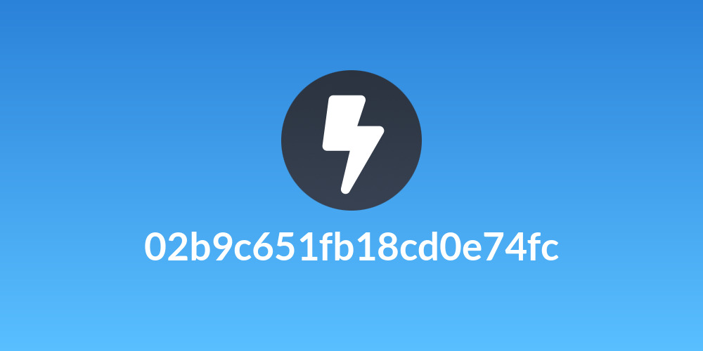 02b9c651fb18cd0e74fc