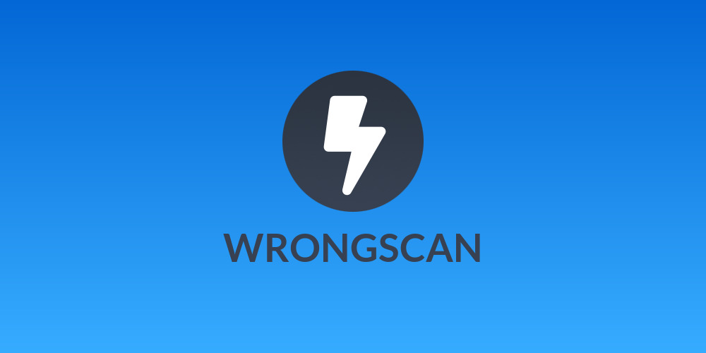 WRONGSCAN
