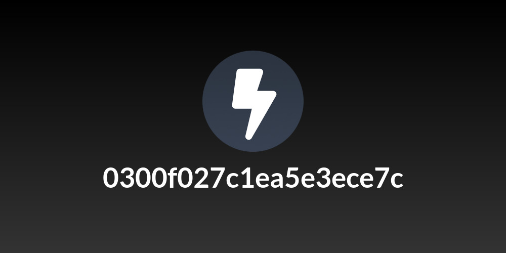 0300f027c1ea5e3ece7c