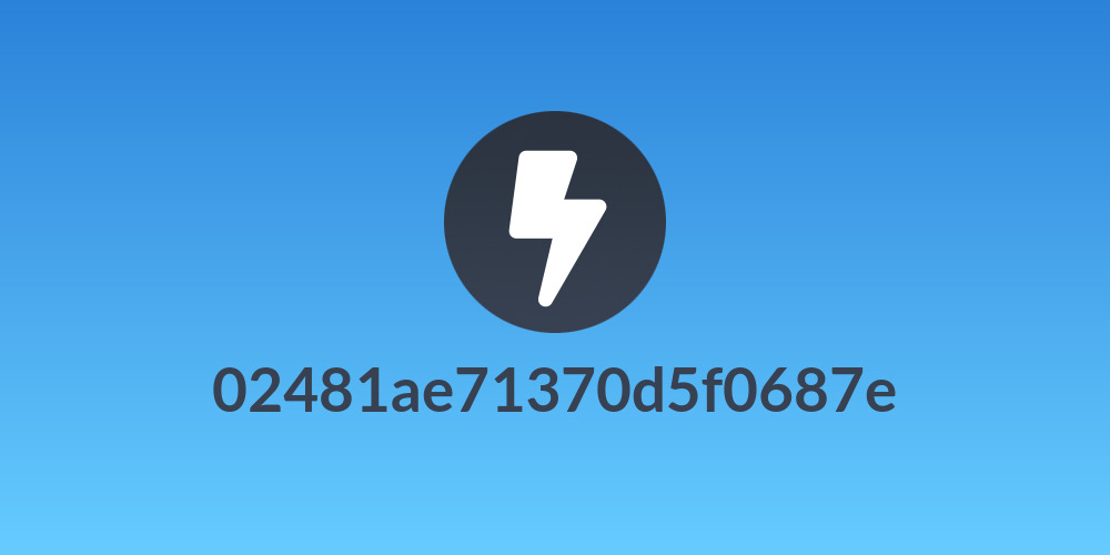 02481ae71370d5f0687e