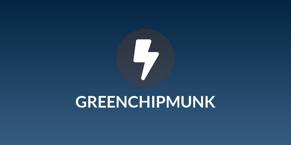 GREENCHIPMUNK