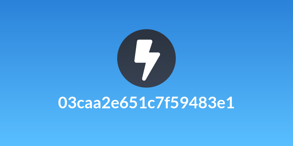 03caa2e651c7f59483e1