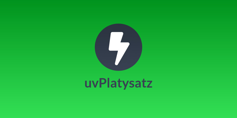 uvPlatysatz