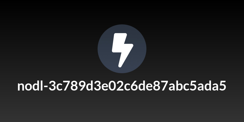 nodl-3c789d3e02c6de87abc5ada5