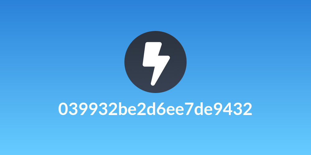 039932be2d6ee7de9432