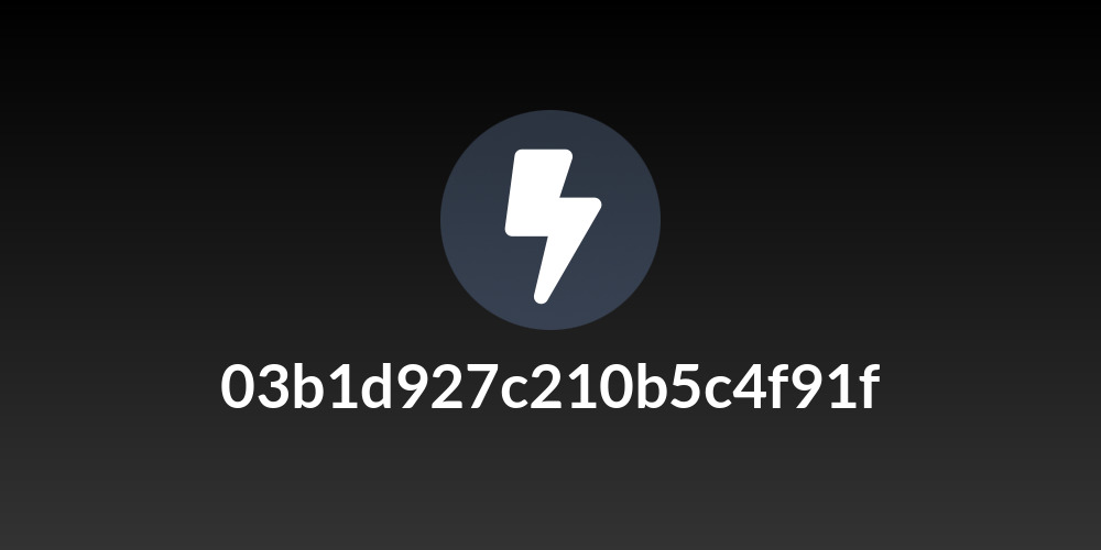 03b1d927c210b5c4f91f