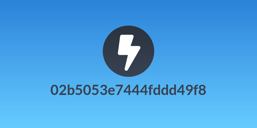 02b5053e7444fddd49f8