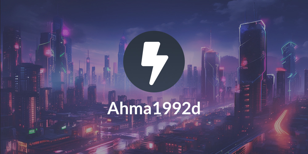 Ahma1992d⚡️